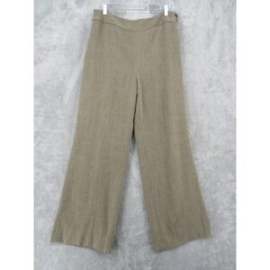 Ralph Lauren LRL Pants Womens 10 Wool Wide Leg Lined High Rise Trouser Career